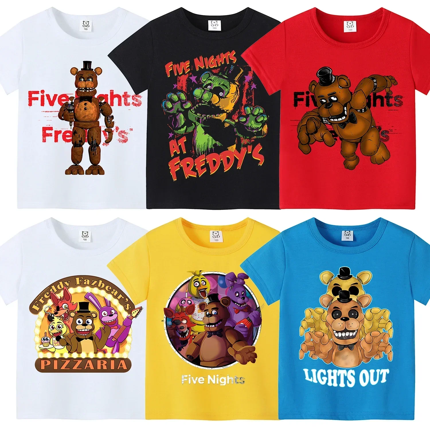Baby Clothing Usa - Five Nights Freddys Tema Camicia corta