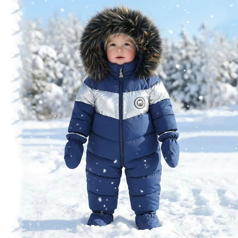 Baby Clothing Dividers - Tutina Invernale per Neonati con Guanti,